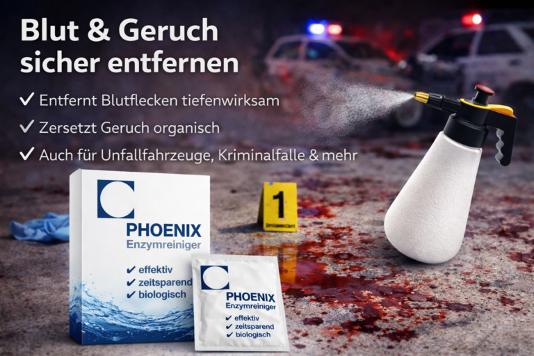 Blut-, Leichen- und Verwesungsgeruch dauerhaft entfernen – wenn herkömmliche Reiniger versagen