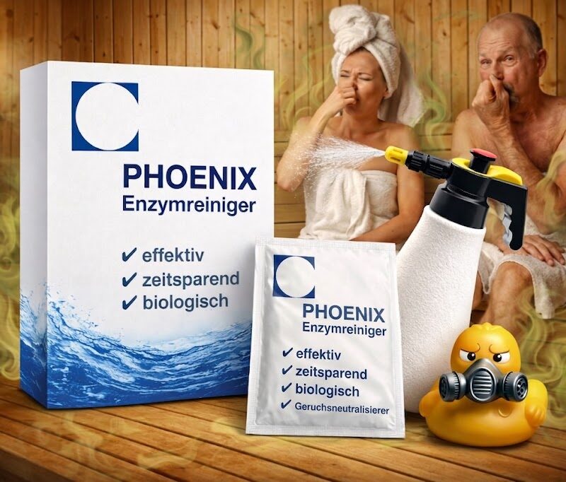 Phoenix Enzymreiniger zur Geruchsentfernung in Sauna und Wellnessbereichen