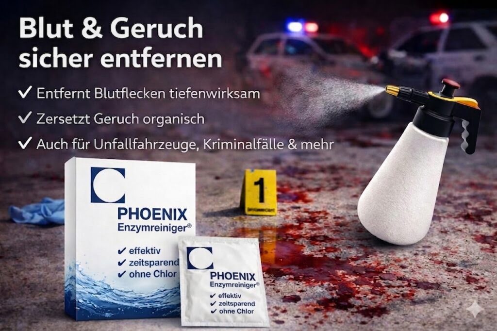 Blut-, Leichen- und Verwesungsgeruch dauerhaft entfernen – wenn herkömmliche Reiniger versagen