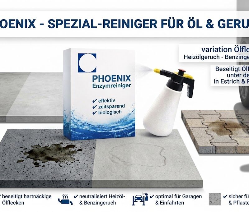 Ölflecken entfernen Pflastersteine Enzymreiniger Phoenix